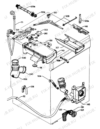 Взрыв-схема стиральной машины Marijnen CMF2211SX - Схема узла Water equipment